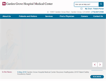 Tablet Screenshot of gardengrovehospital.com